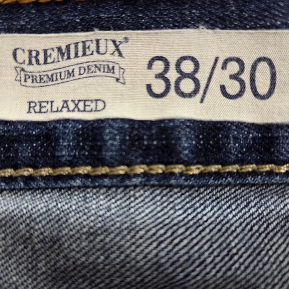 Daniel Cremieux Premium Blue Relaxed Jeans with Vintage Wash, 38x30 - Picture 4 of 7